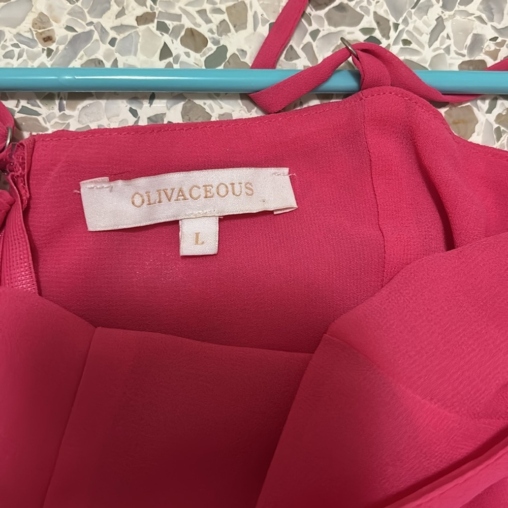 Pink Ruffle Mini Dress - Picture 3 of 3
